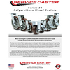 Service Caster 5 Inch Polyurethane Wheel Swivel Caster with Roller Bearing SCC-30CS520-PPUR